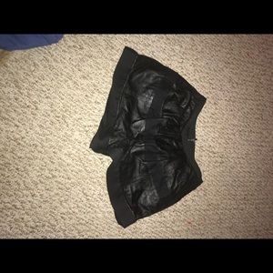 BCBG leather shorts